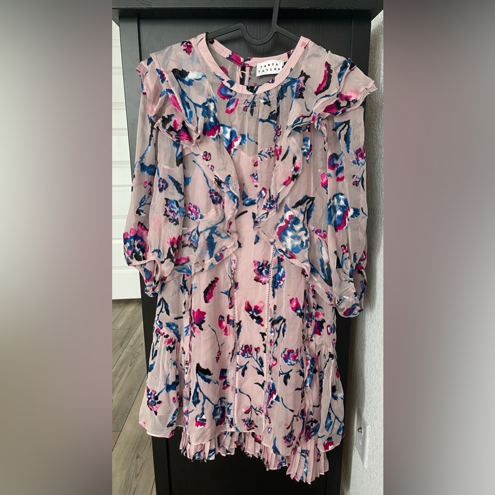 Tanya Taylor Silk Dress in Pink (Blaire Dress’s Cousin)